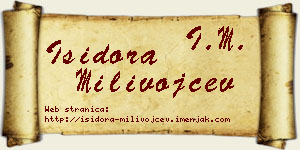 Isidora Milivojčev vizit kartica